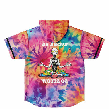 as above so below Hooded Baseball Jersey