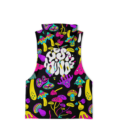 Acid Mushrooms  Sleeveless Hoodie