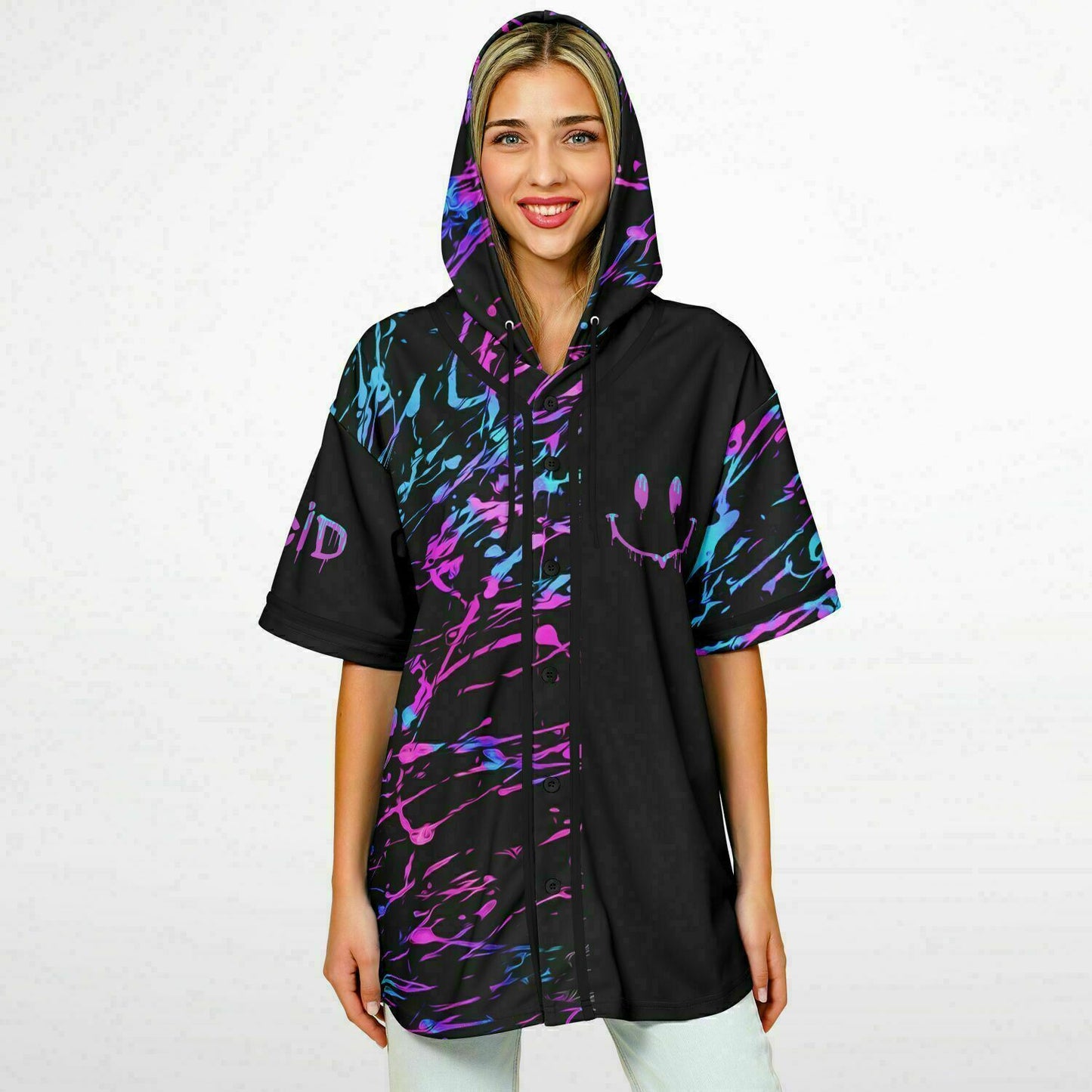 Acid House Hooded Baseball Jersey