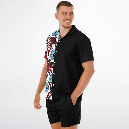 Trippy eyes buttons up shirt copy