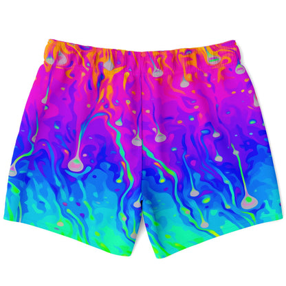 Rainbow acid trip Swim Trunks Men  (New)