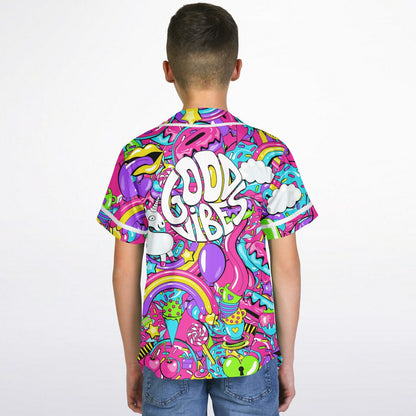 Good vibes Kids Baseball Jersey
