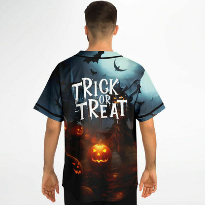 Trick or Treat Halloween Baseball Jersey