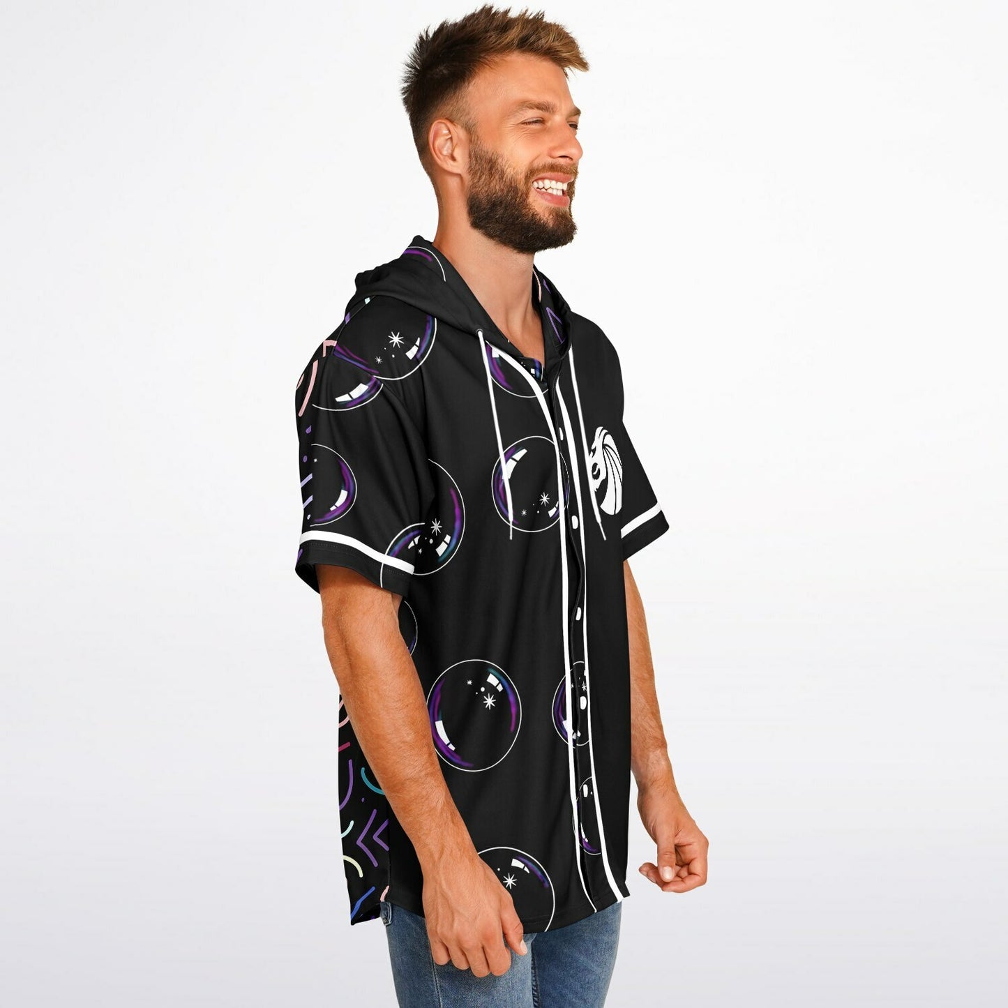 Nicole E Hooded Baseball Jersey V5