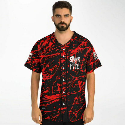 Riley (red Splatter) Baseball Jersey