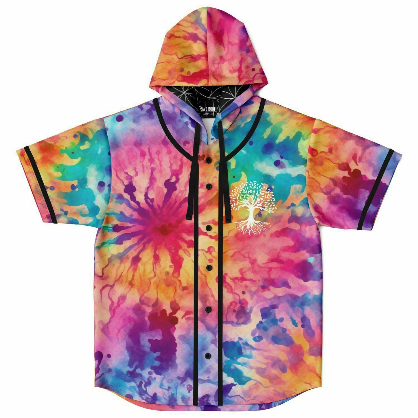 as above so below Hooded Baseball Jersey