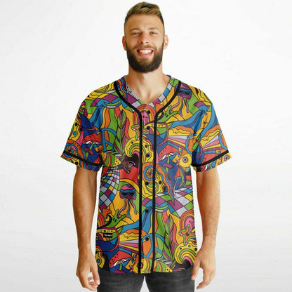 Stay Groovy Reversible Baseball Jersey