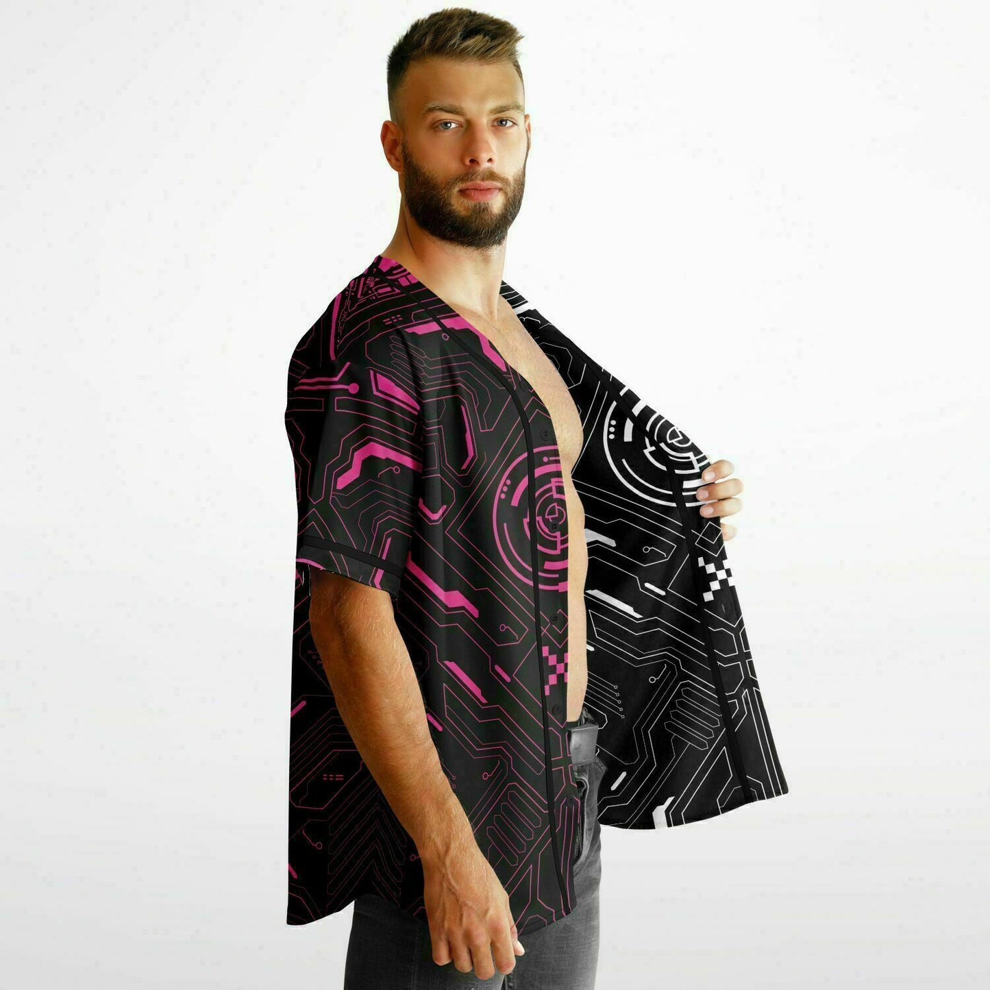 Cyberpunk Hud Reversible Baseball Jersey