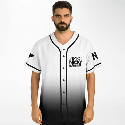 Edwin F custom Baseball Jersey (White and black)