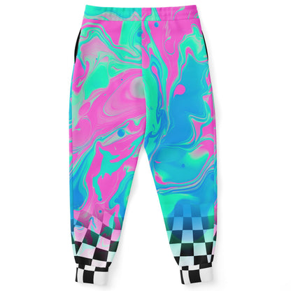 Trippy acid checkered Jogger