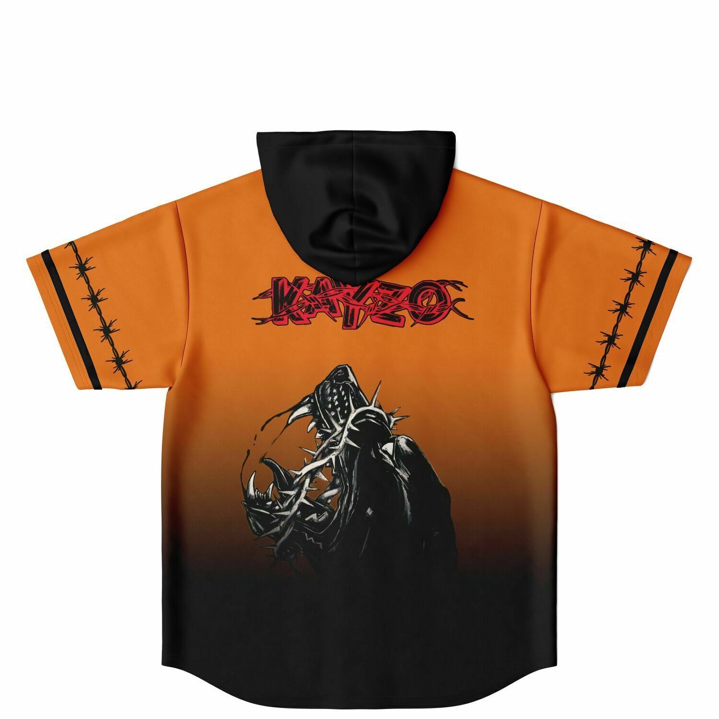 Braydon custom Hooded Baseball Jersey