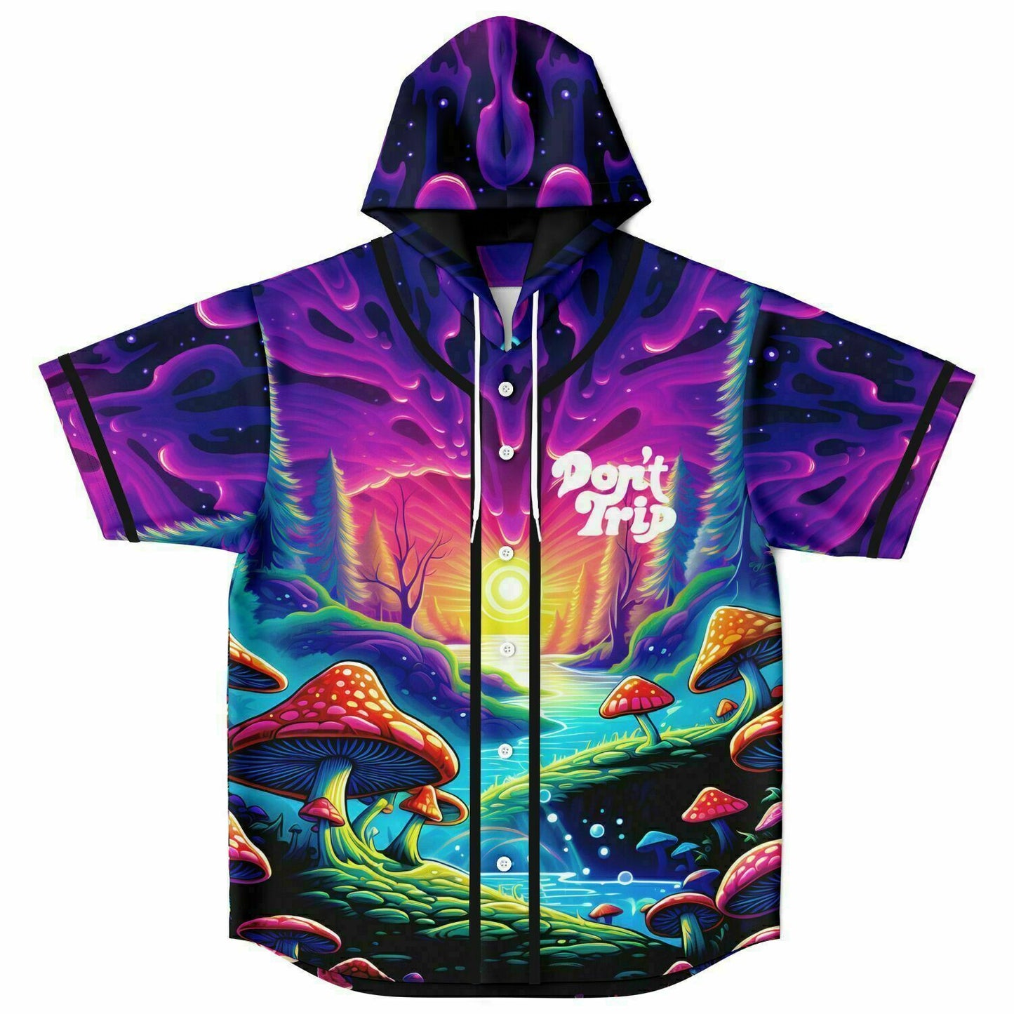 Stay Toxic Hooded Baseball Jersey