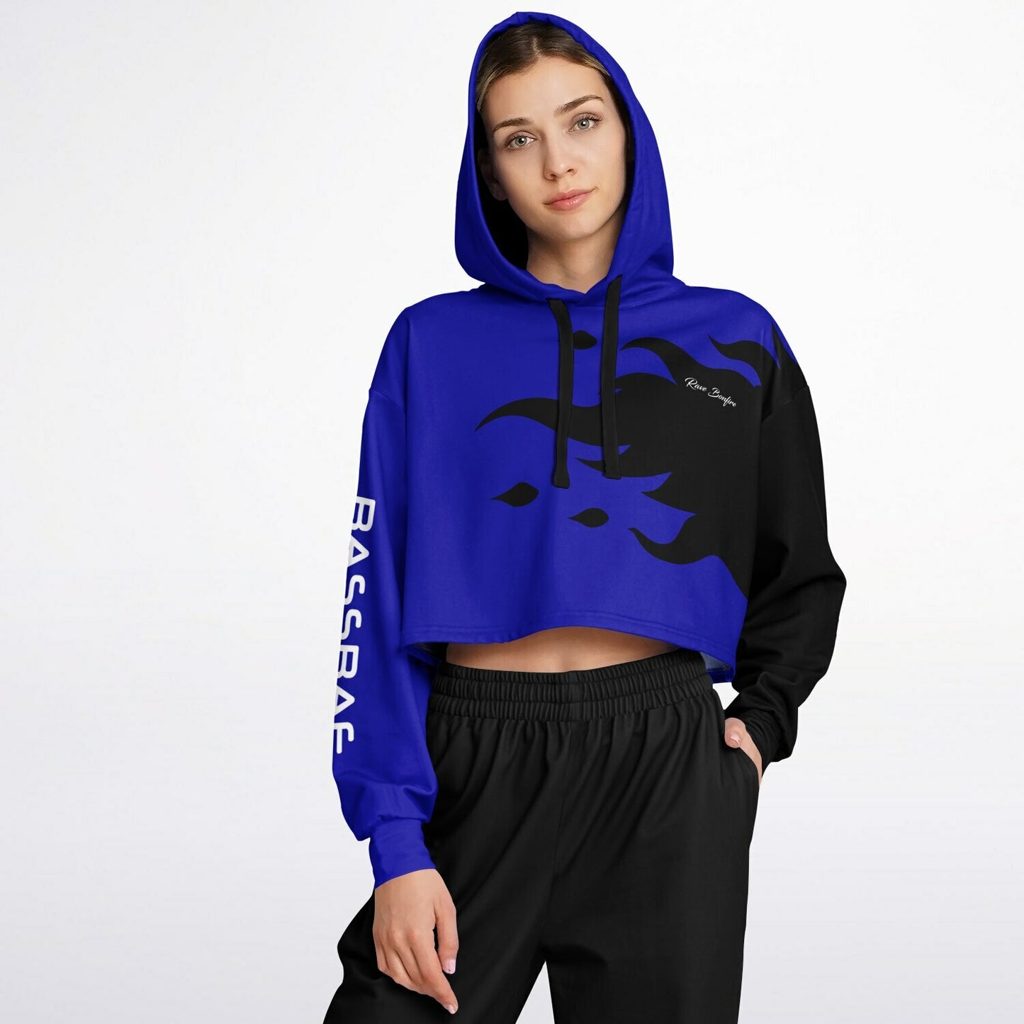 Bassbae cropped hoodie