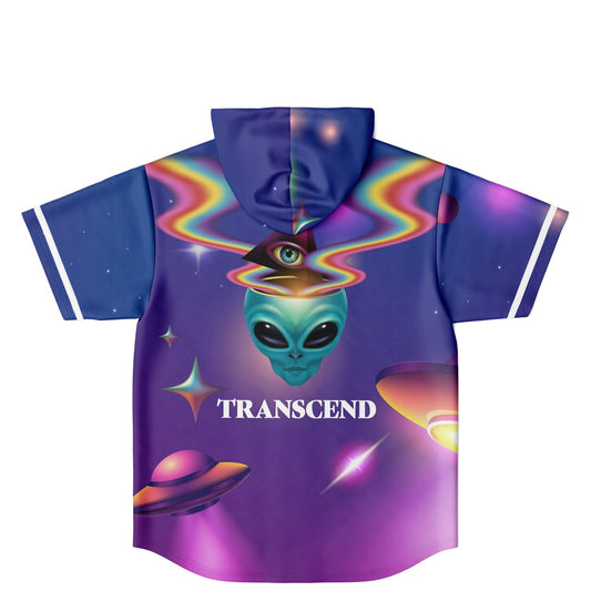 Transcend Hooded Baseball Jersey