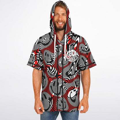 Good vibes Hooded Baseball Jersey