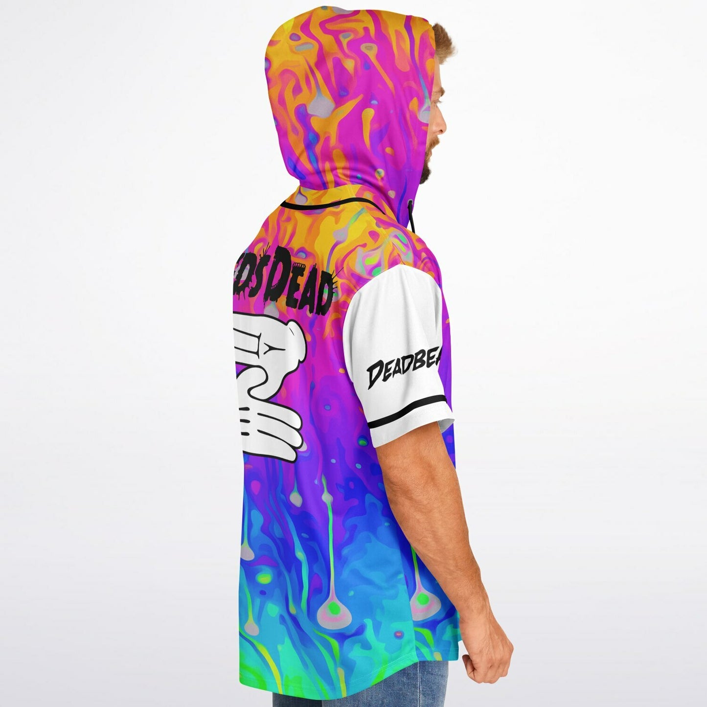 KG custom Hooded Baseball Jersey