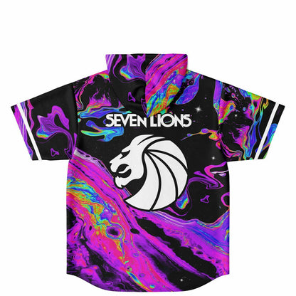 Acid trip Hooded Baseball Jersey