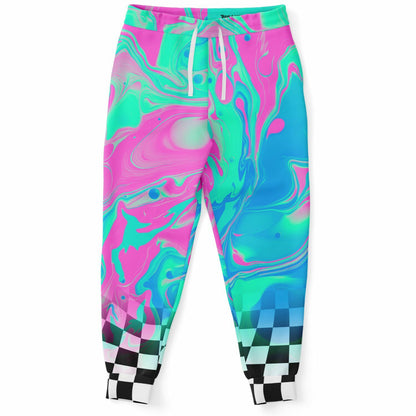 Trippy acid checkered Jogger