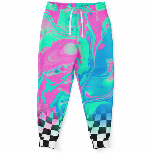 Trippy acid checkered Jogger