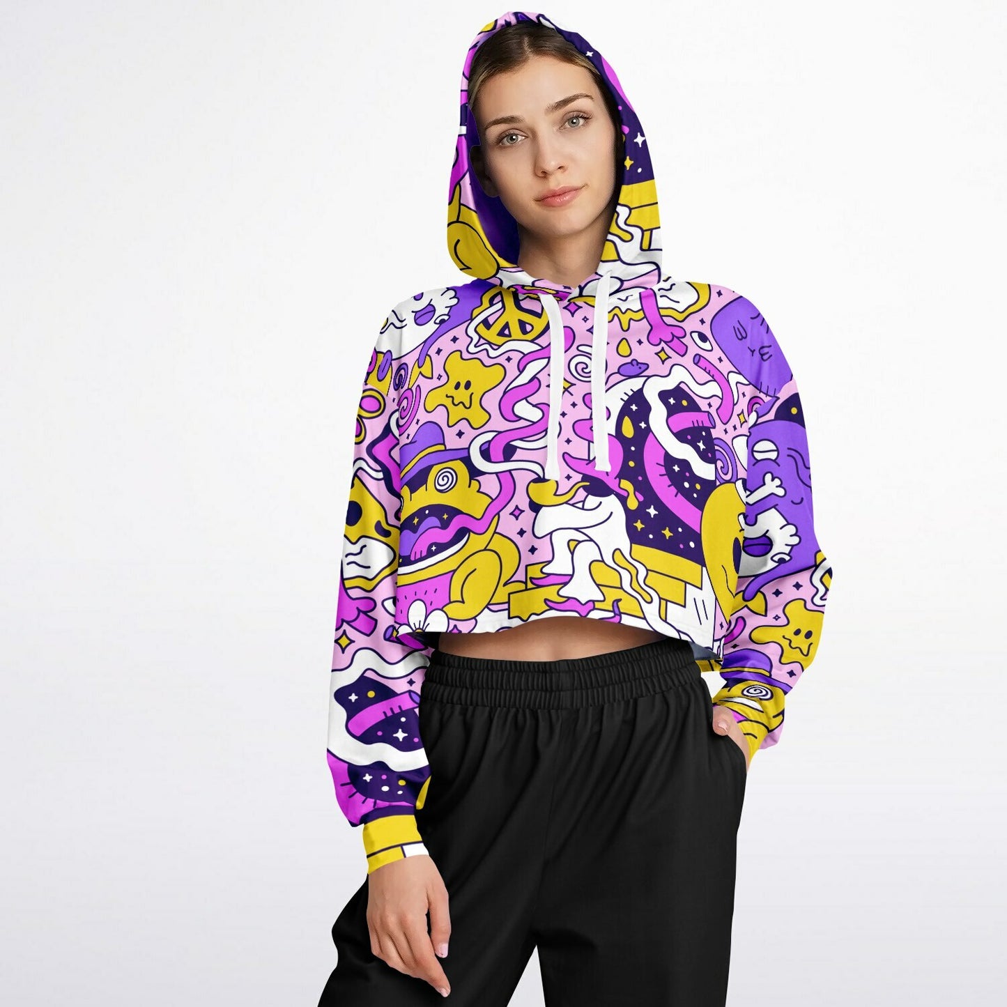 Trippy Doddles Cropped Hoodie