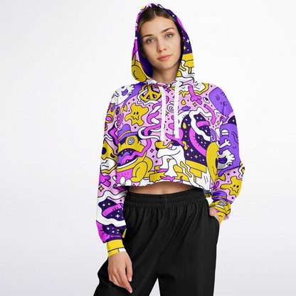 Trippy Doddles Cropped Hoodie