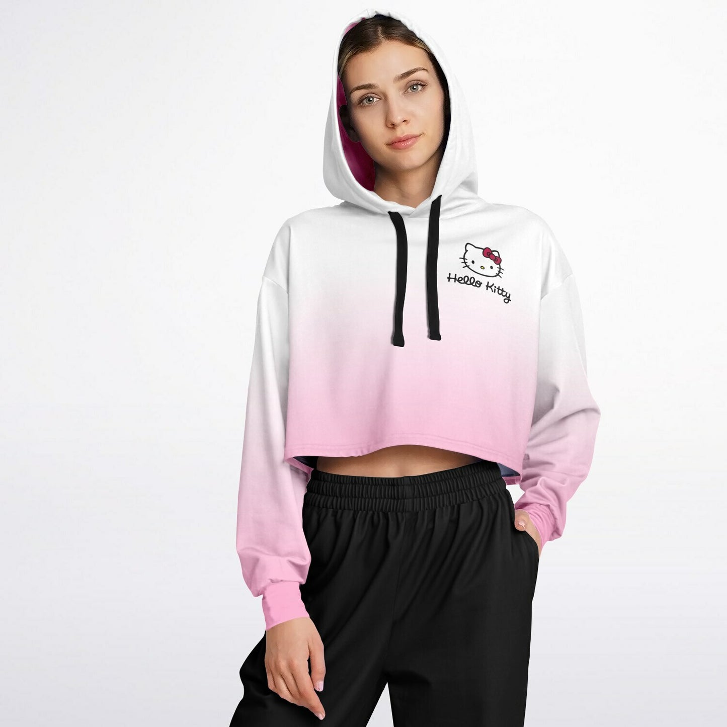 Hello Riddim Cropped Hoodie