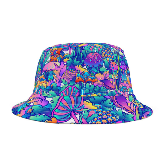 Colorful mushrooms Bucket Hat