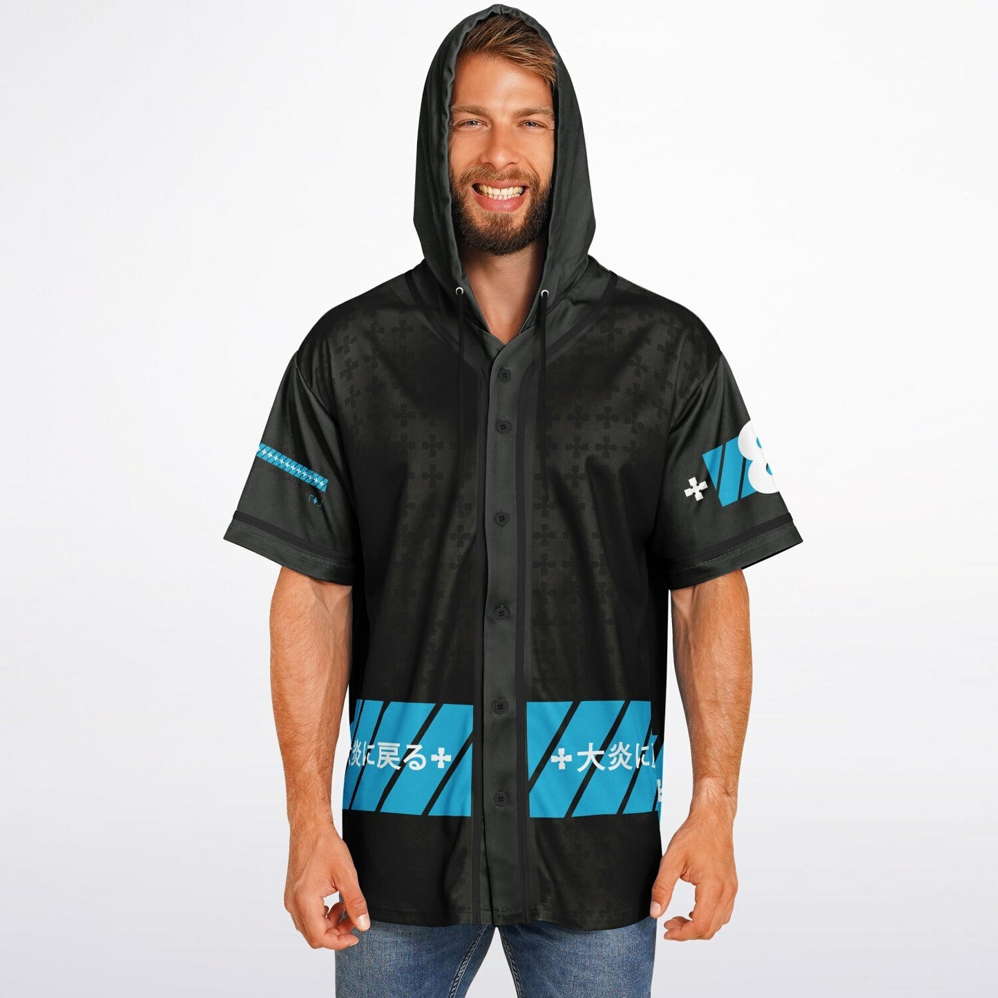 Zennon custom Hooded Baseball Jersey