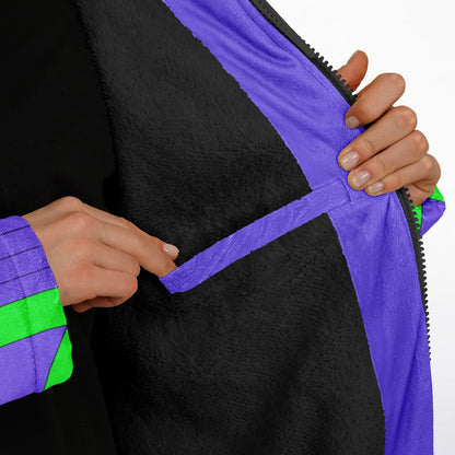 Alien pattern Zipper Cloak