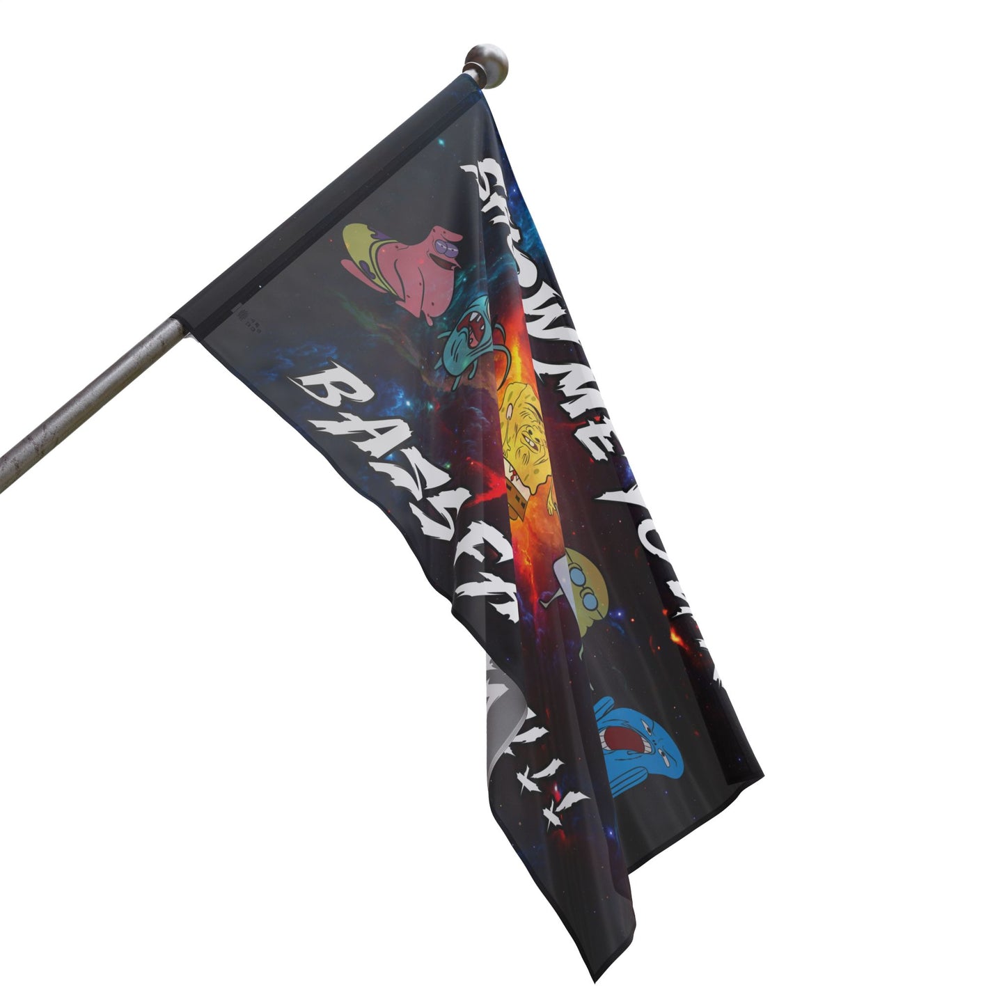 Show me your bass face custom Flag