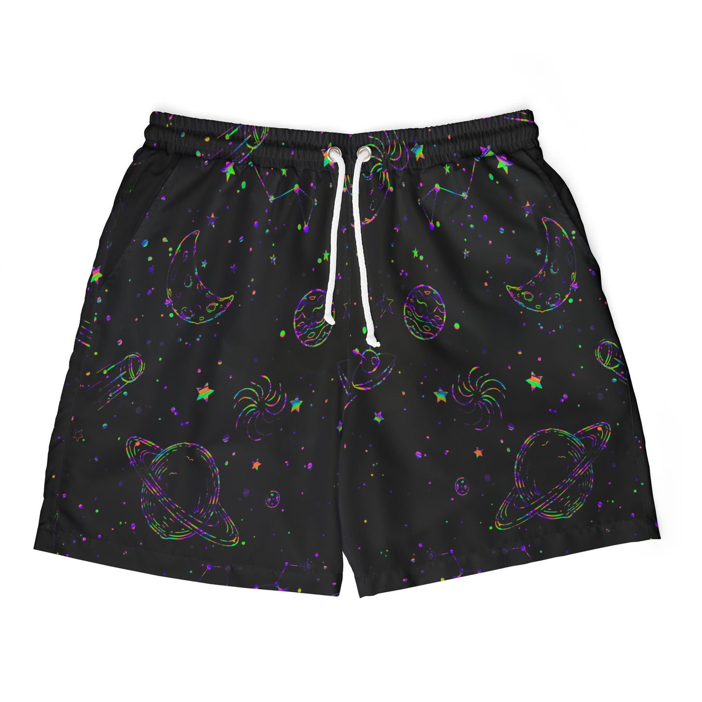 Colorful galaxy Swim Shorts (Printify)