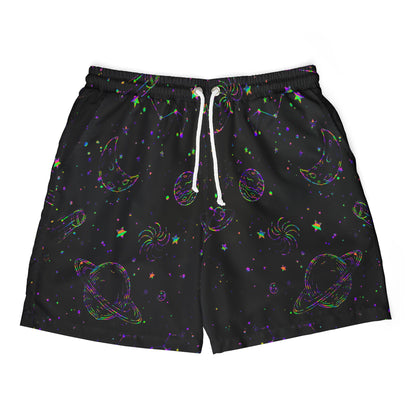 Colorful galaxy Swim Shorts (Printify)