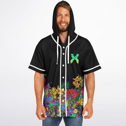 Joye custom Hooded Baseball Jersey
