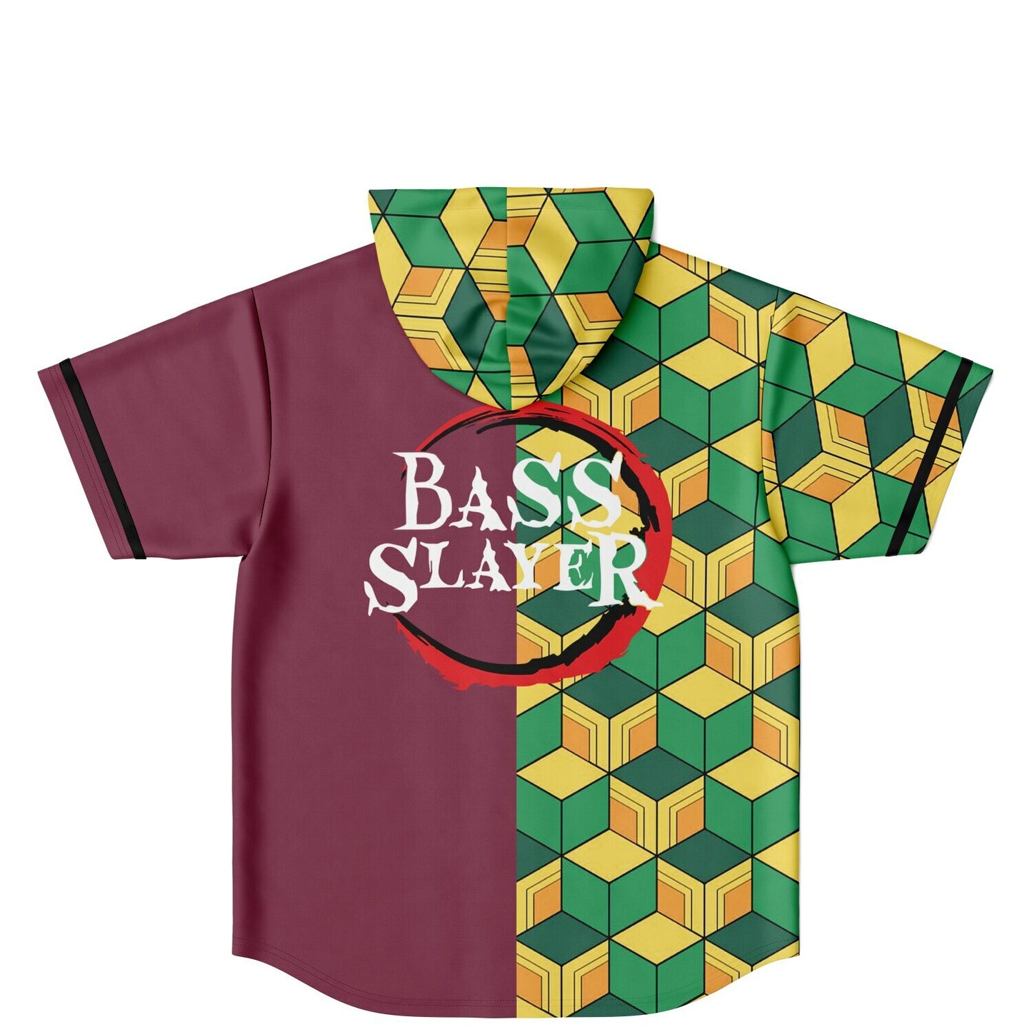 Bass slayer Hooded Baseball Jersey