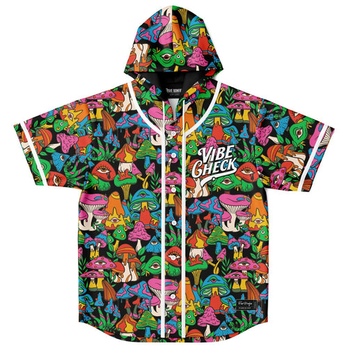 Vibe check Hooded Baseball Jersey