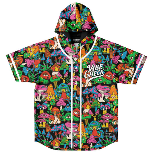 Vibe check Hooded Baseball Jersey