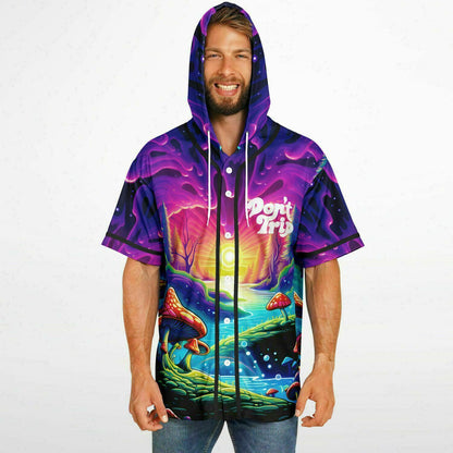 Stay Toxic Hooded Baseball Jersey