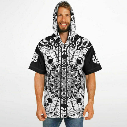 Stay Weird Hooded Baseball Jersey