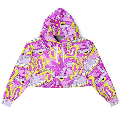 Sending Smiles cropped hoodie