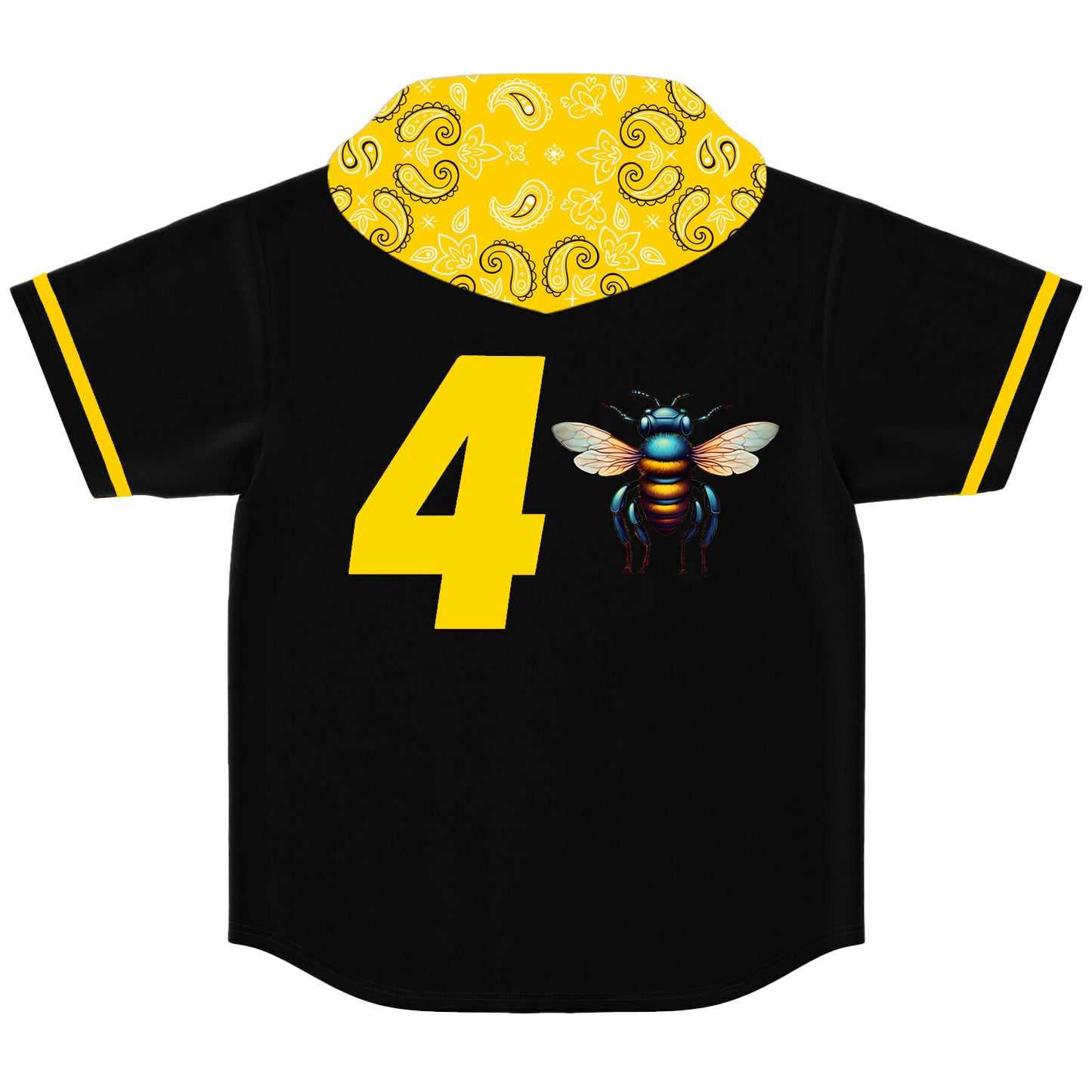 4B custom hooded Baseball Jersey