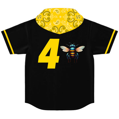 4B custom hooded Baseball Jersey