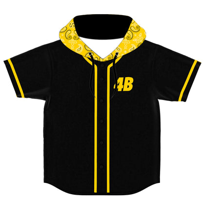 4B custom hooded Baseball Jersey