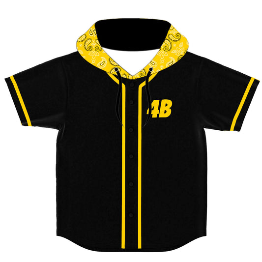 4B custom hooded Baseball Jersey