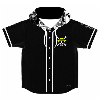 One piece Hooded Baseball jersey