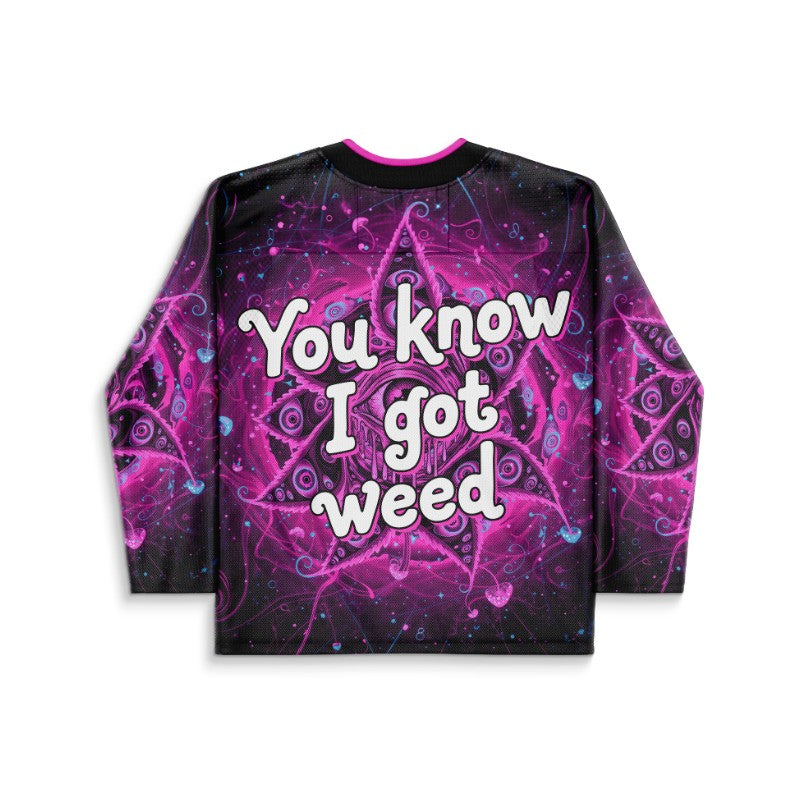 You know I got weed custom Hockey Jersey