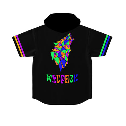 Wolf pack 2 Hooded baseball jersey