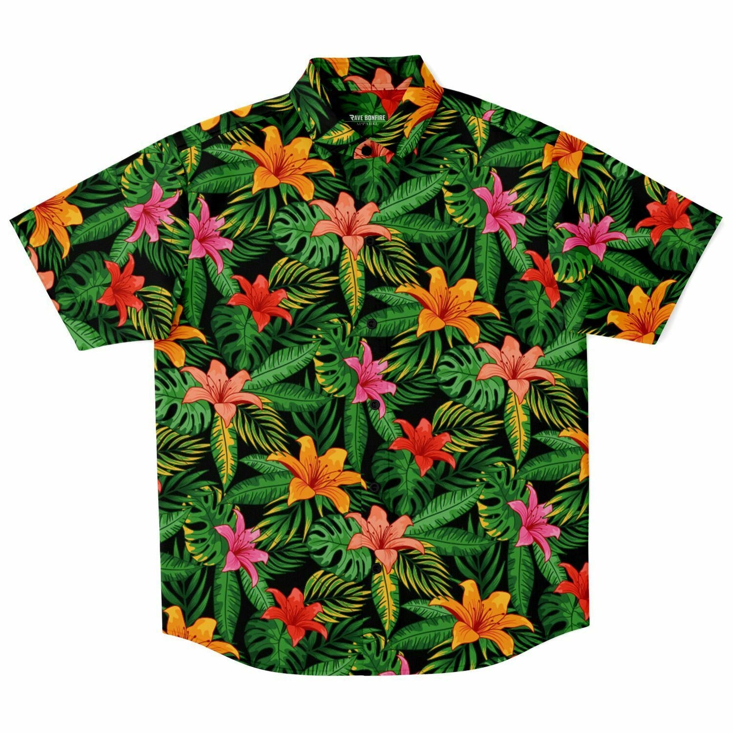 Tropical flowers Buttons up