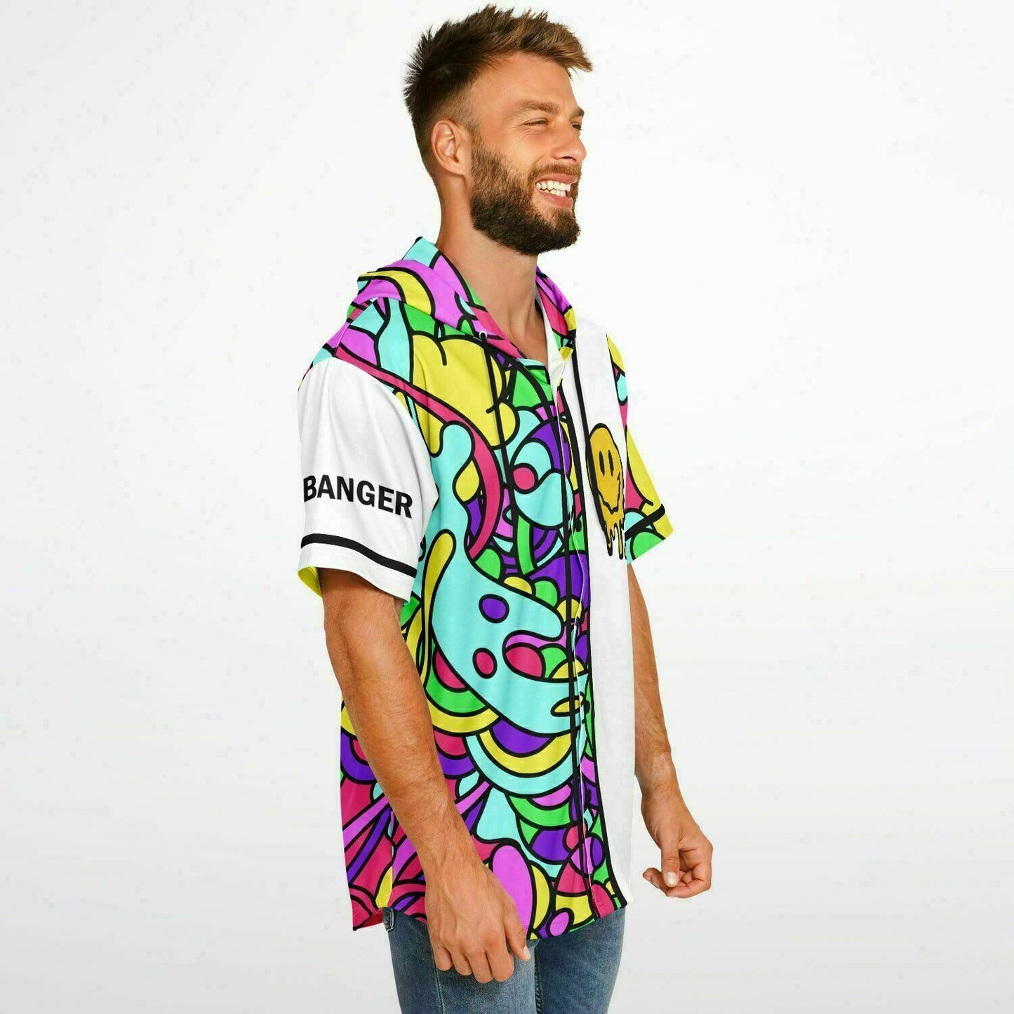 Break my neck and my heart Hooded Baseball Jersey