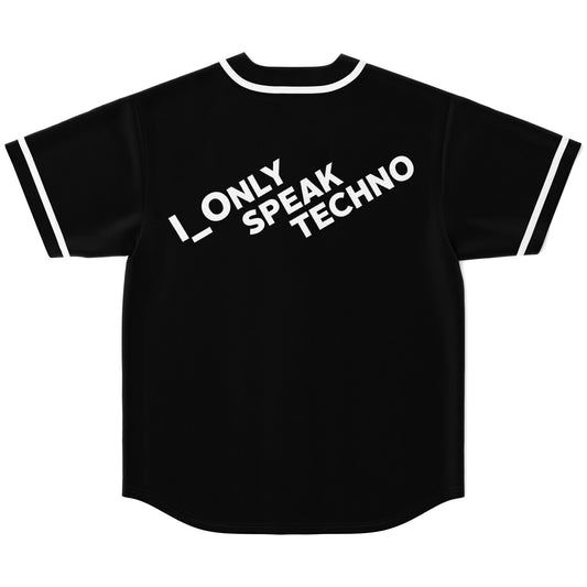 I only speak techno Baseball Jersey