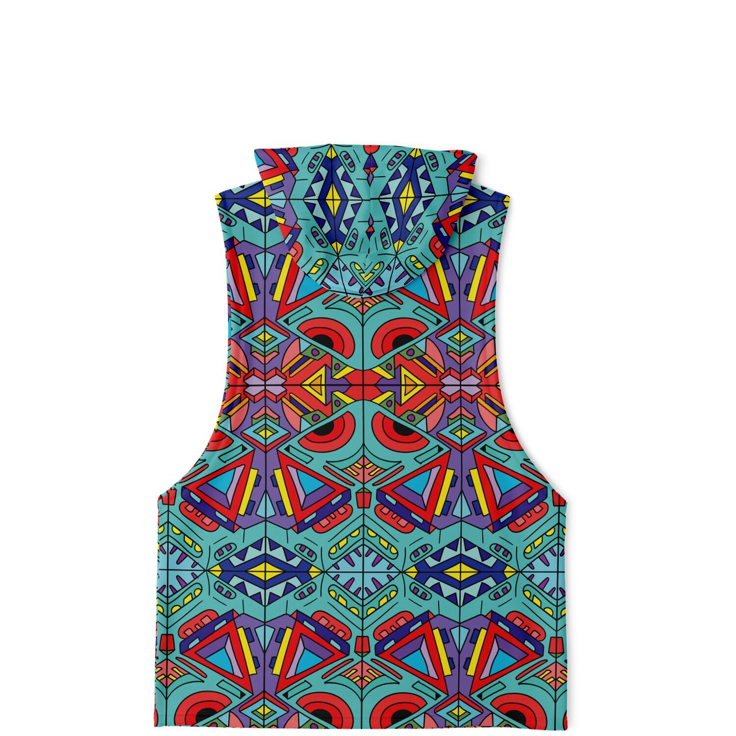 Trippy doddle pattern 01 Sleeveless hoodie
